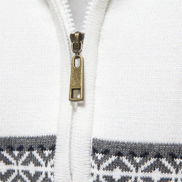 Luvik | Sweatshirt - Herre retro-mønstret collegegenser med behagelig og unik design