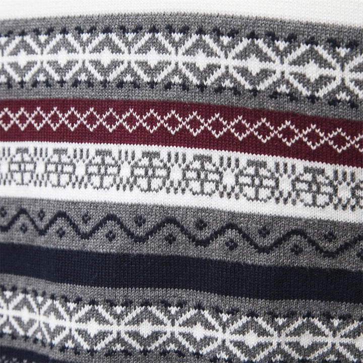 Luvik | Sweatshirt - Herre retro-mønstret collegegenser med behagelig og unik design