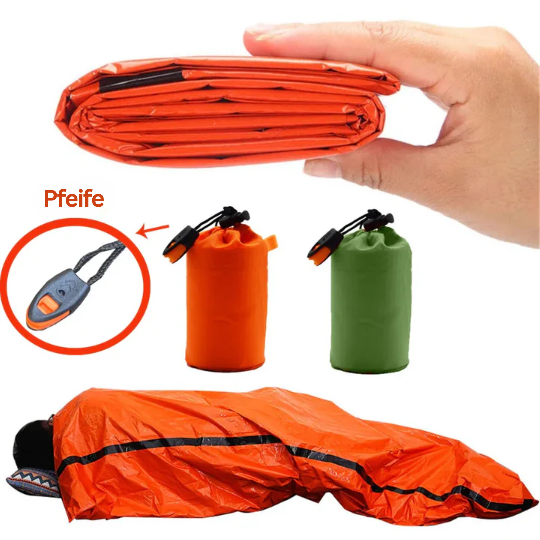 Luvikno | Vanntett nød-sovepose – SurvivalShield Bivy