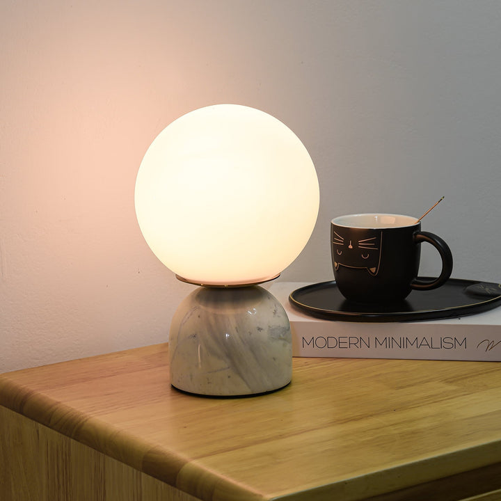 Marmor Orb Bordlampe | Luvikno