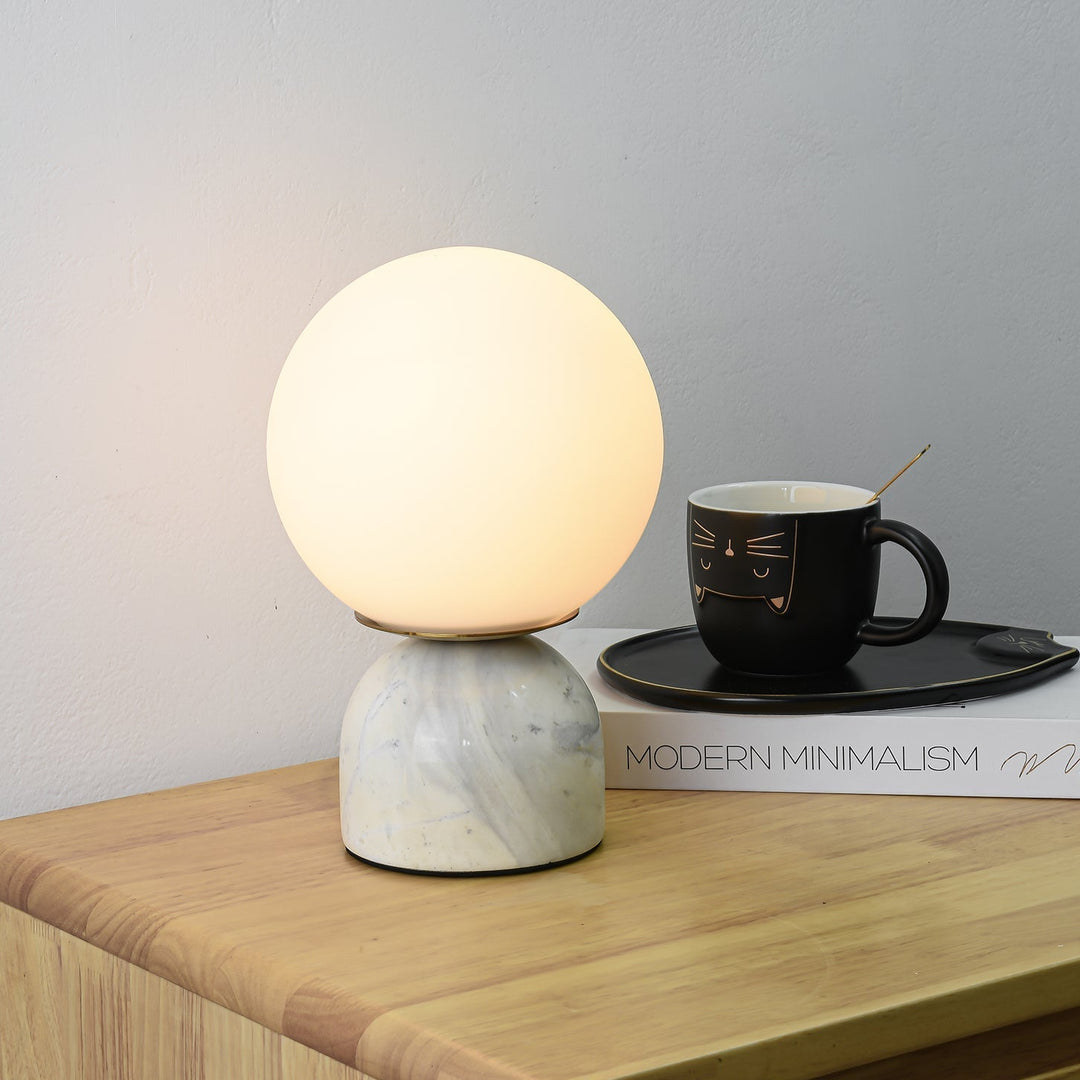 Marmor Orb Bordlampe | Luvikno