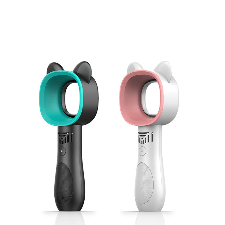 Cartoon Håndholdt Vifte Bladfri USB Mini Lading Skrivebord Portabel Vifte (Hvit) | Luvikno