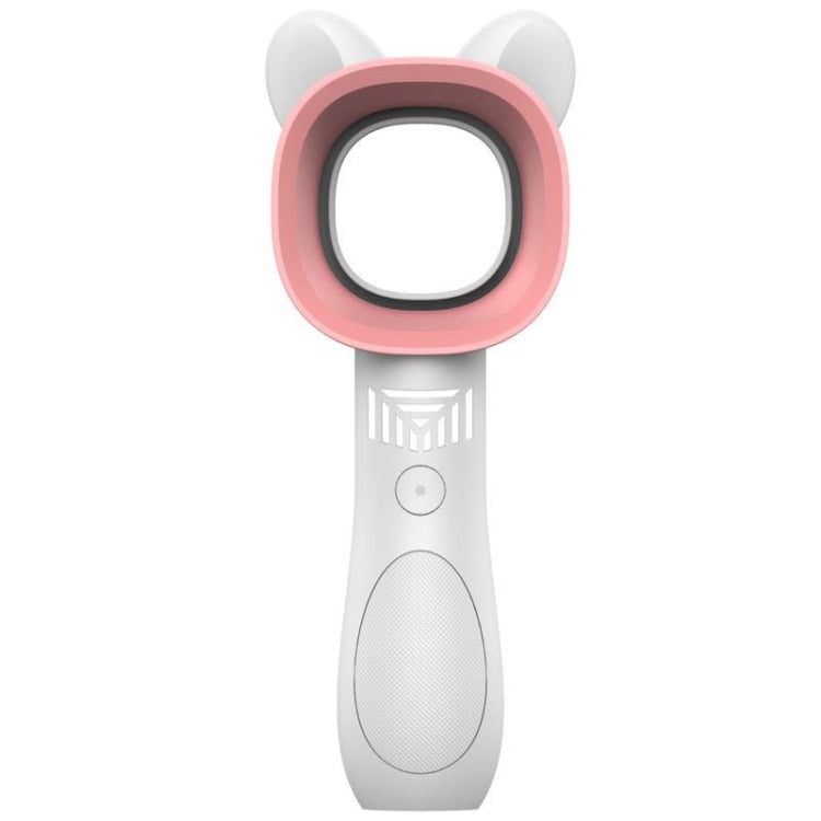 Cartoon Håndholdt Vifte Bladfri USB Mini Lading Skrivebord Portabel Vifte (Hvit) | Luvikno