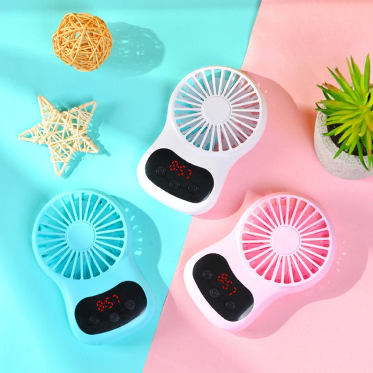 Multifunksjonell Klokke Liten Vifte Kreativ Desktop Mini USB Vifte (Hvit) | Luvikno
