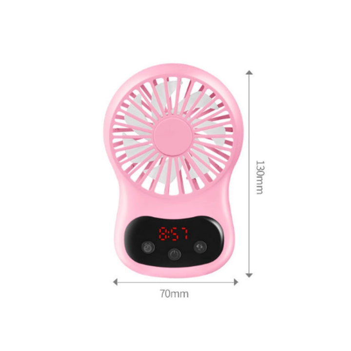Multifunksjonell Klokke Liten Vifte Kreativ Desktop Mini USB Vifte (Hvit) | Luvikno