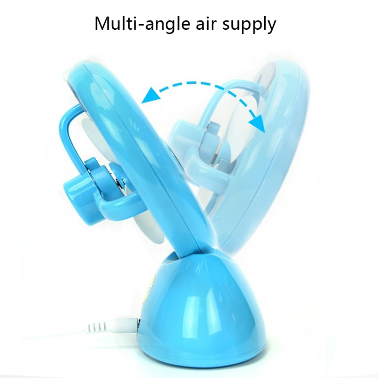 Mini USB Oppladbar Spray Vifte Student Hybel Kontor Skrivebord Stille Vifte (Glanset Hvit) | Luvikno