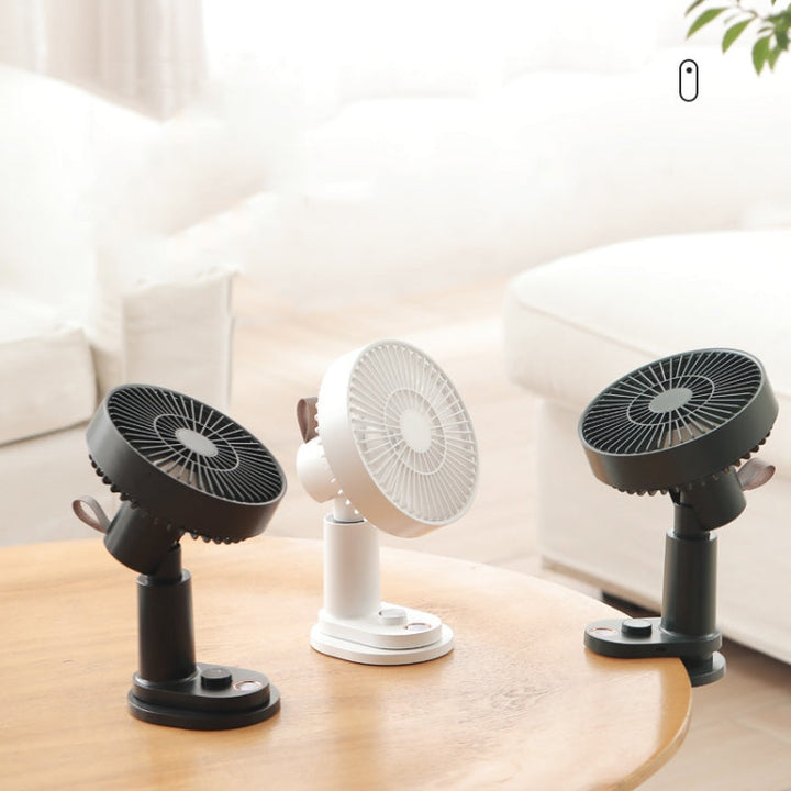 Smart Remote Control Usb Charging Shaking Head Desktop Fan Stroller Clip Fan(Green) | Luvikno
