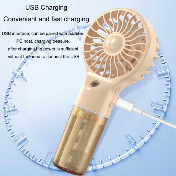 USB Oppladbar Håndholdt Sprayvifte Bærbar Hydrering Elektrisk Vifte (Lilla) | Luvikno