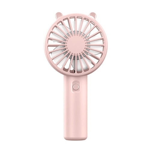 Mini USB Håndholdt Vifte Oppladbar Bærbar Skrivebord Telefonholder (Rosa) | Luvikno
