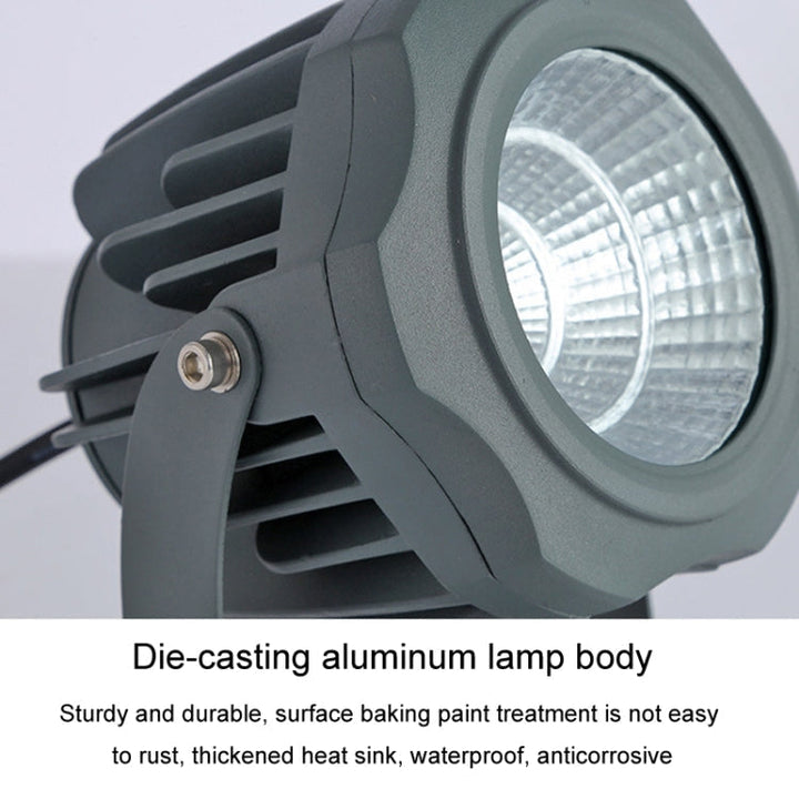 Luvikno | COB LED Ute Flomlys – Vanntett Justerbart Spotlight for Hager, Reklametavler & Utendørs Belysning (7 Farger, 20W)