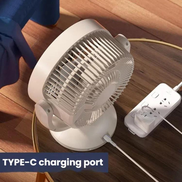 USB luft sirkulasjonsvifte kontor skrivebord liten vifte, Stil: Oppladbar | Luvikno