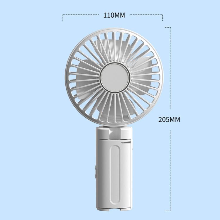 Folding Hanging Umbrella Fan USB Handheld Portable Umbrella Clip Fan Compact Desktop Fan(White) | Luvikno