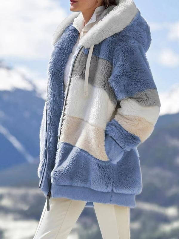 Luvik | Farget fleece-hettegenser