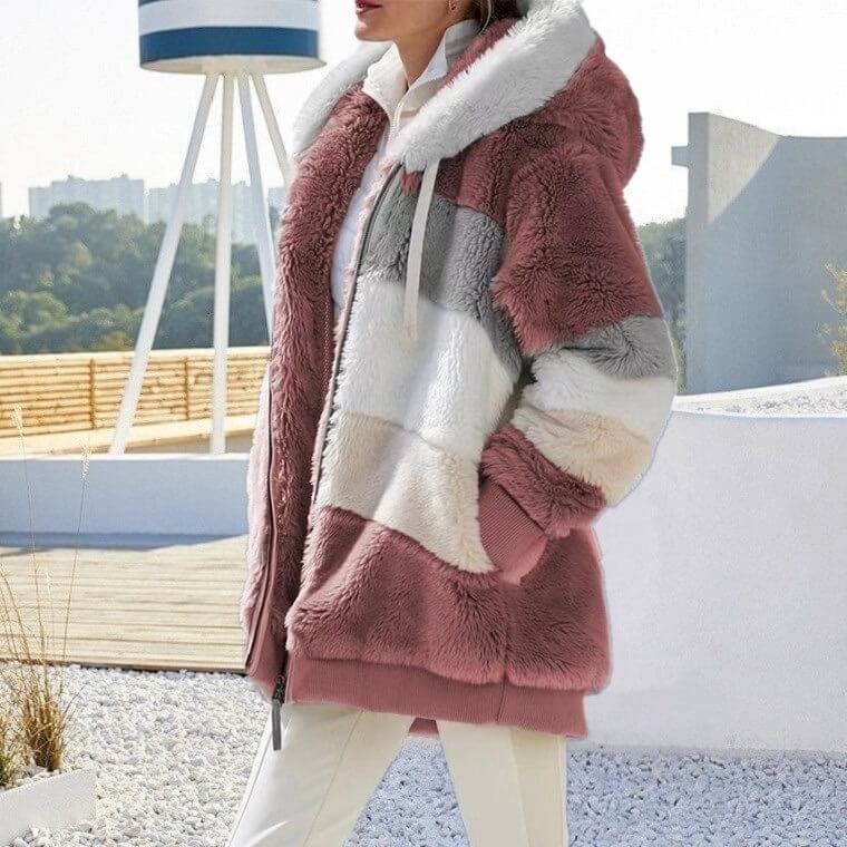 Luvik | Farget fleece-hettegenser