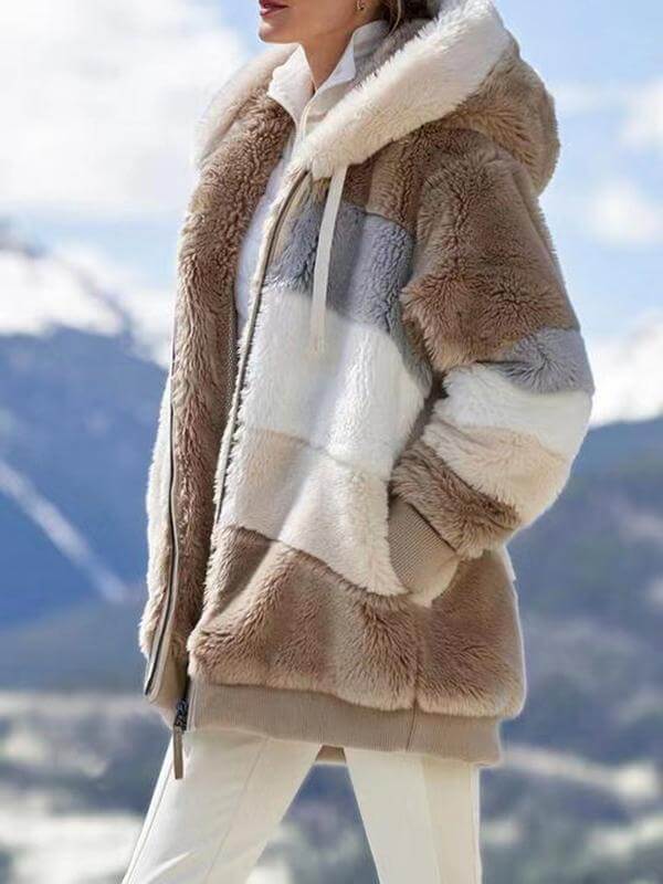 Luvik | Farget fleece-hettegenser