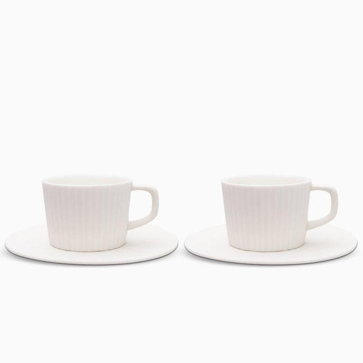 ElegantSips – Stentøy Kaffe Krus Set med Skje Luvikno