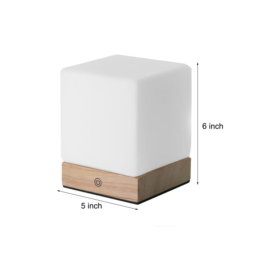 Luvikno | GlowCube Trådlamp LED Bordlampe – Moderne og Energibesparende