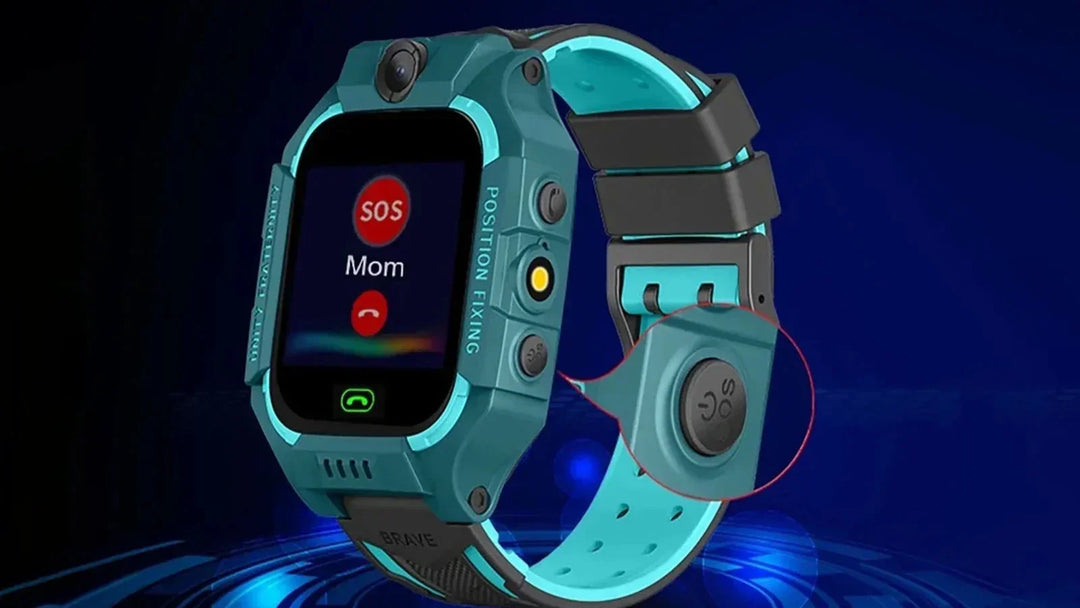 Luvikno | Kidguard GPS Smartklokke for barn med sanntid sporingsystem, nødanrop knapp og toveis kommunikasjon