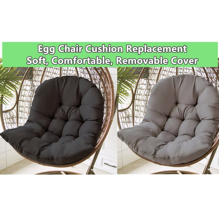 Comfortputen for Hage- og Svingestol – Mørk Grå – 80x120 cm – For Innendørs & Utendørs | Luvikno