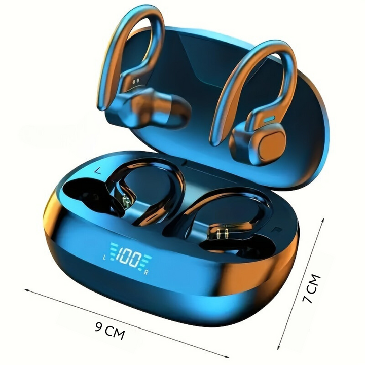 Luvikno | Vanntette Bluetooth ørepropper med ergonomisk passform og berøringskontroll for idrettsutøvere - Trådløs, IPX7 vurdering, 6 timers batterilevetid