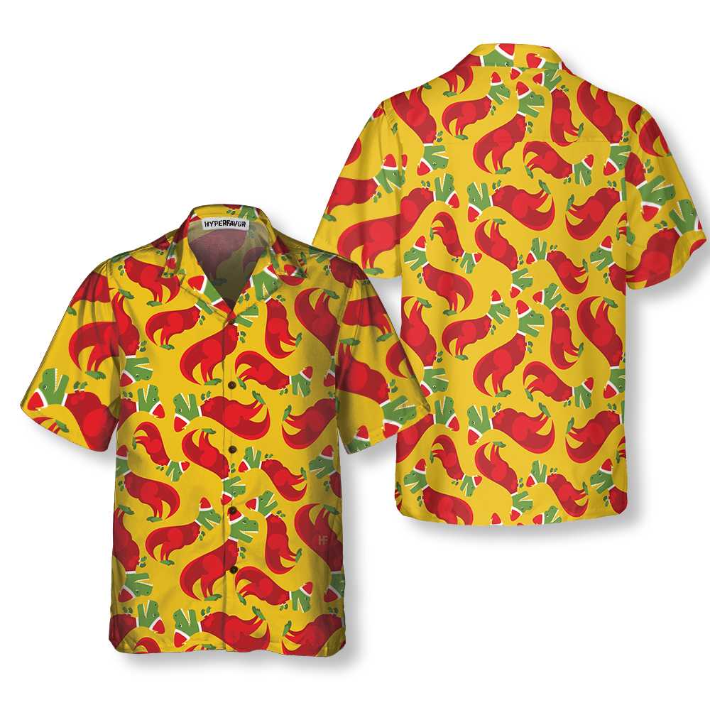 Luvik | T Rex Joulupukin asussa Havaiji-paita, Hauska joulupaita, Paras joululahja