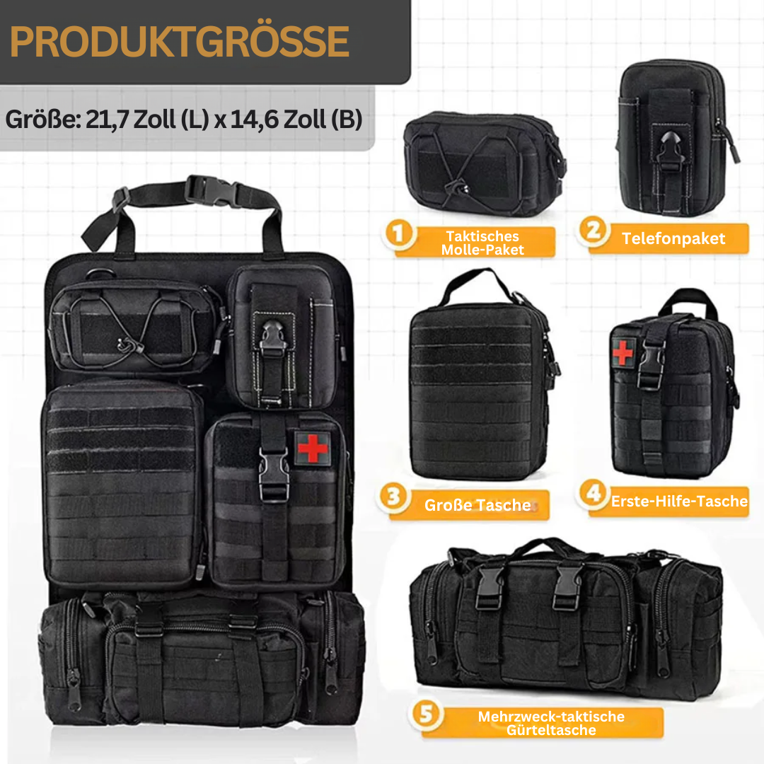 Luvikno | Multifunksjonell Hengende Bilorganisator - TactiGear