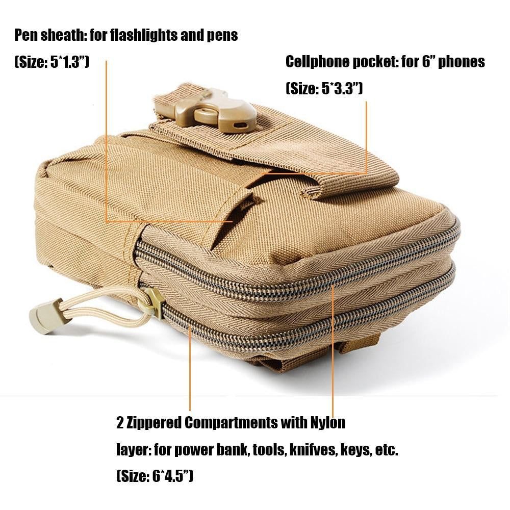 Multi-Purpose Molle Taktisk Livremveske | Luvikno