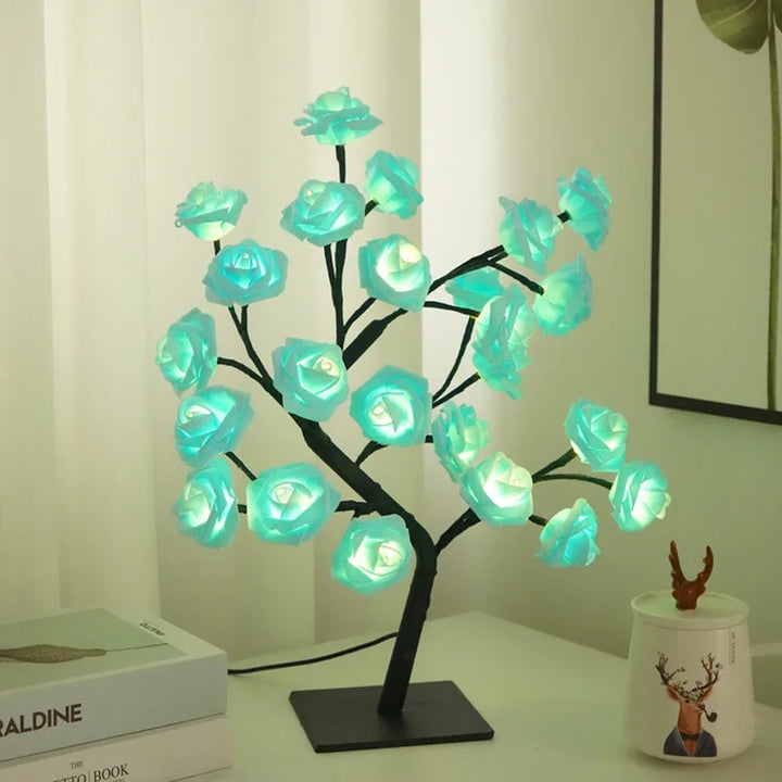 Luvikno | Romantisk Rose Bordlampe - Varmt Lys & Eleganse