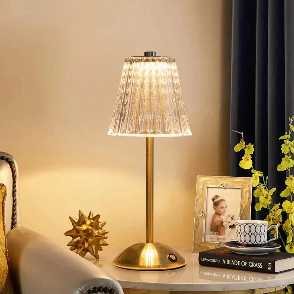Luvikno | AuraGlow Bordlampe - Oppladbar LED-lampe med dimmefunksjon