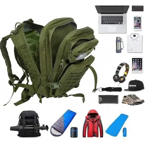 50-Liter-Taktisk Ryggsekk for Utendørs og Reise | Luvikno