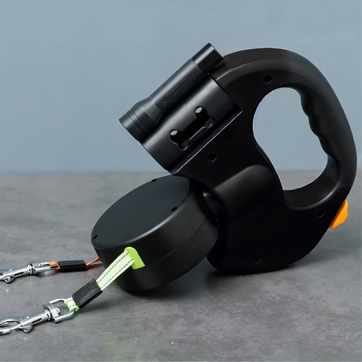 PowerPup Duo-Leash — Endelig stressfrie turer med to hunder i perfekt harmoni | Luvikno