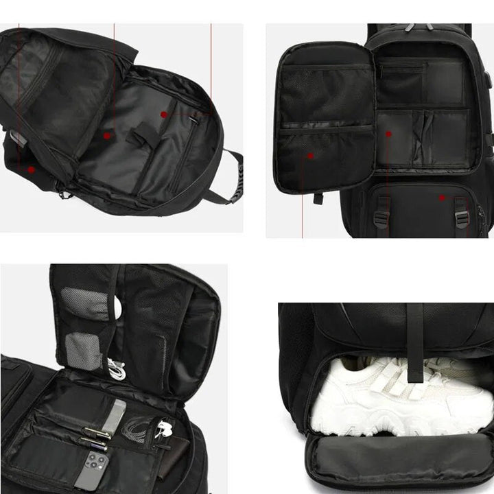 Tech Trek Pro 50-80L Den Ultimate Ryggsekk Med USB-tilkobling | Luvikno