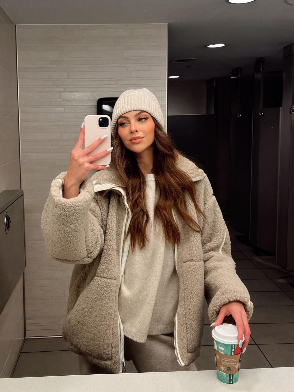 Luvik | Ylisuuri fleece-takki, jossa rento istuvuus ja pehmeä, lämmin kangas naisille