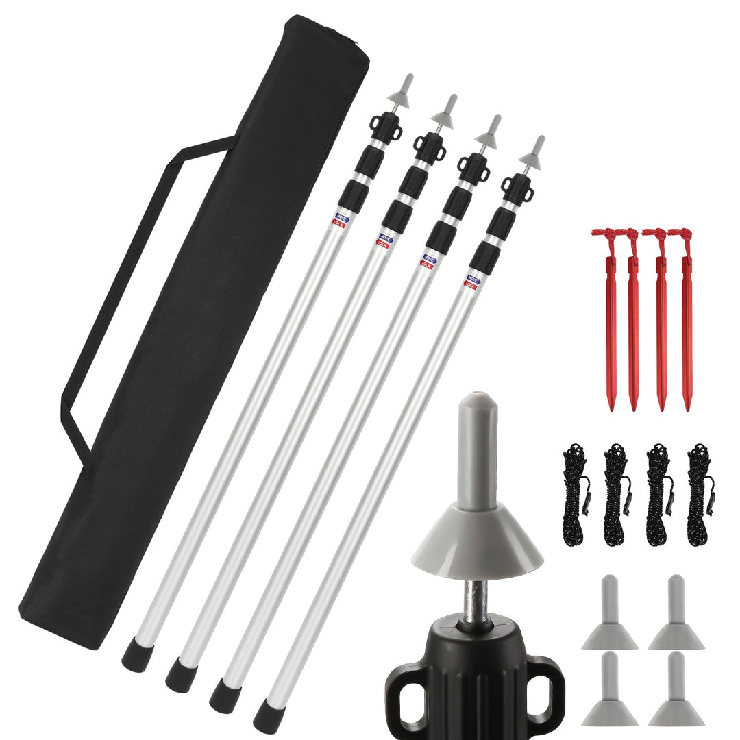 Telescopisk stang for telt Justerbar Aluminium | Luvikno