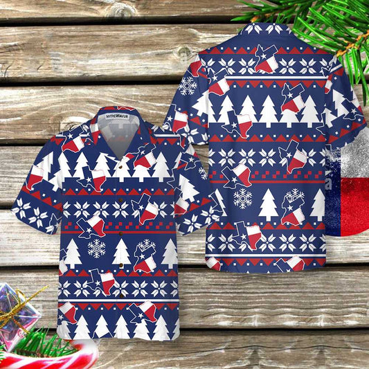 Luvik | Texas Ruma joulun teema Hawaii-paita