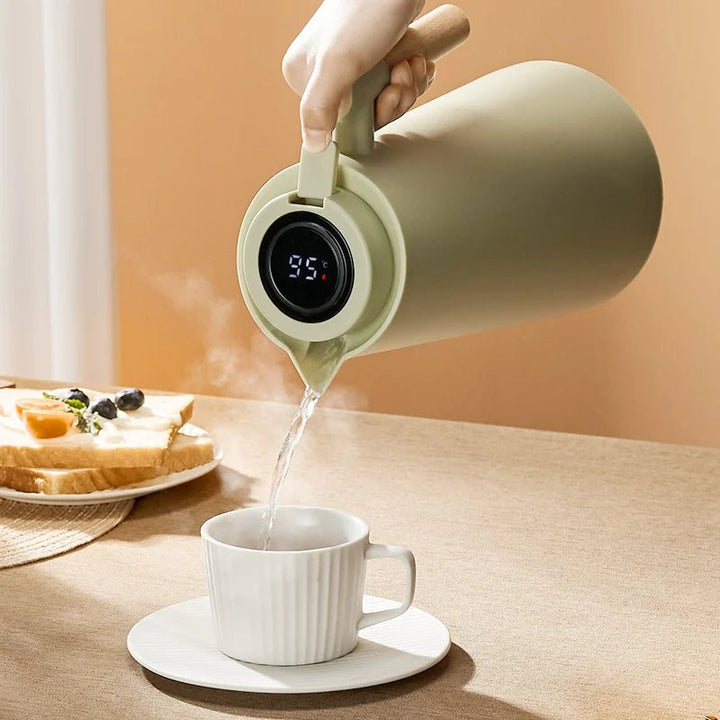 Termisk kanne med temperaturdisplay 1 L | Luvikno