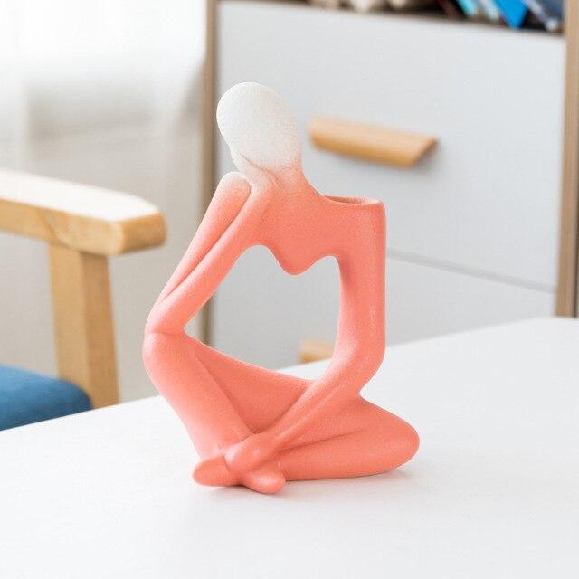 Thinking Man Art Vaser Luvikno