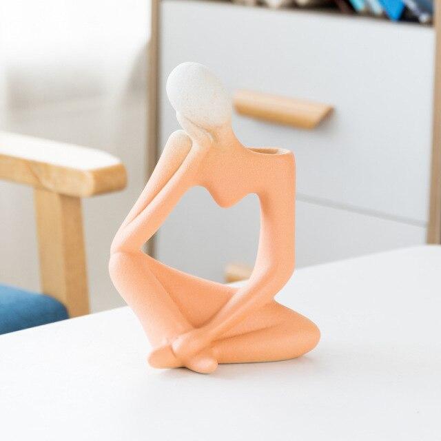 Thinking Man Art Vaser Luvikno