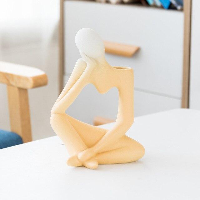 Thinking Man Art Vaser Luvikno