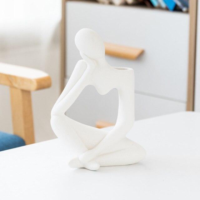 Thinking Man Art Vaser Luvikno