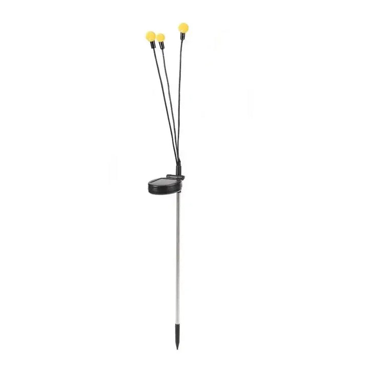 Solcelledrevet Firefly Hagebelysning - Trehodet LED-lampe for utendørs | Luvikno