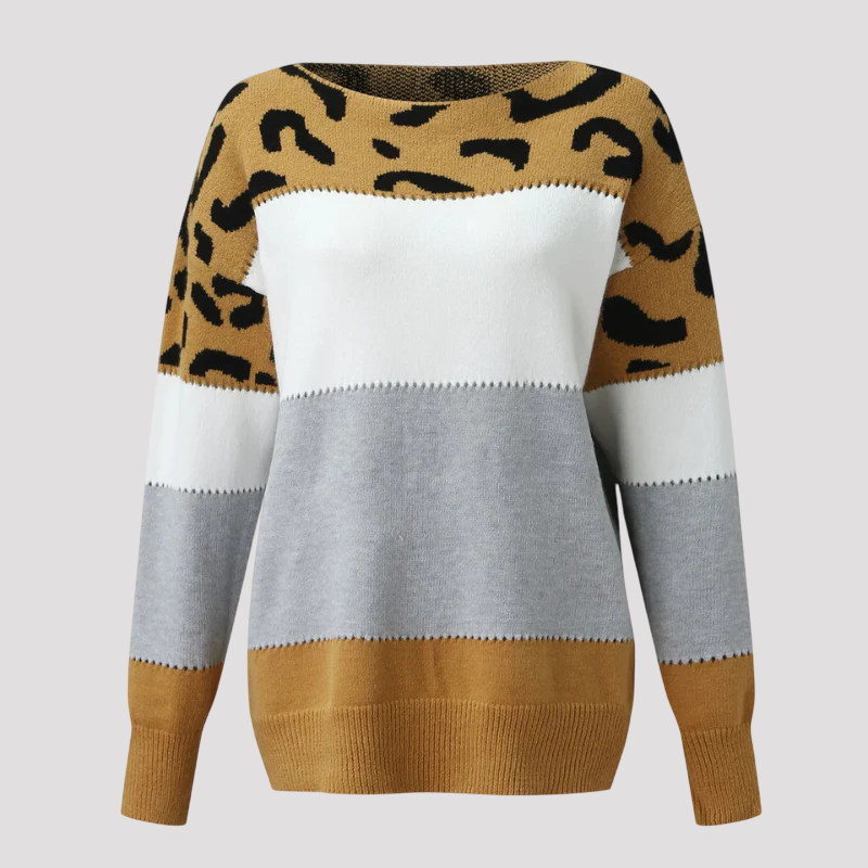 Luvik | Genser med leopardmønster