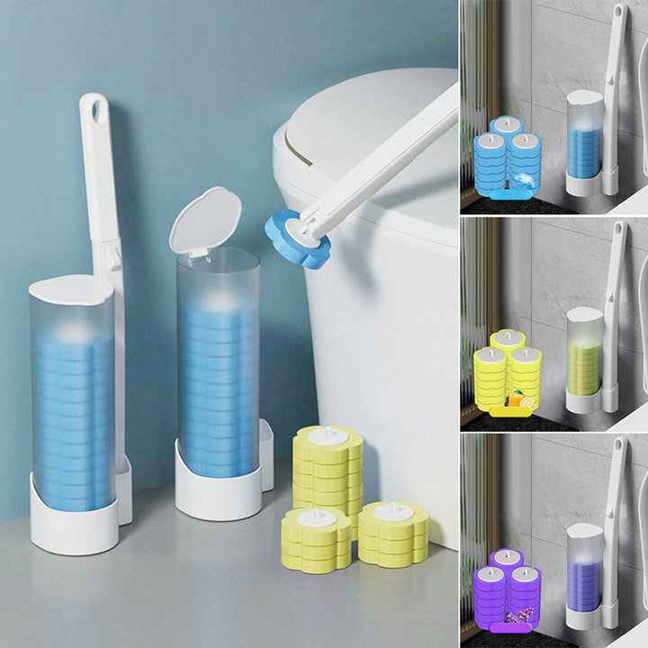 HygiBrush engangs toalettbørste med utskiftbare svamp hoder | Luvikno