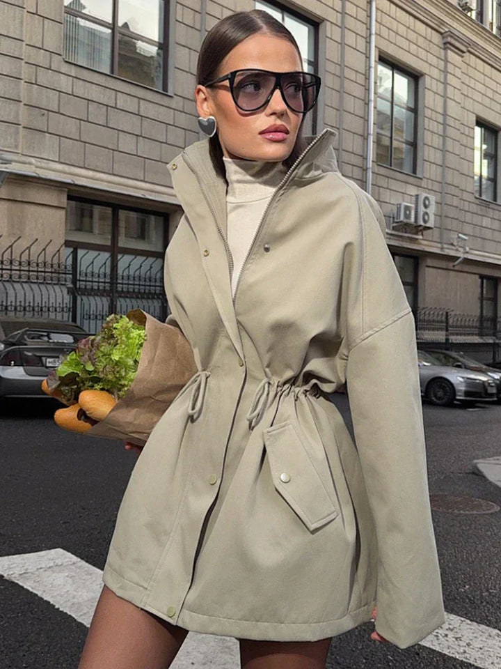 Luvik | Trench-coat - Elegant og Komfortabel jakke med belte og Klassisk krage for høsten
