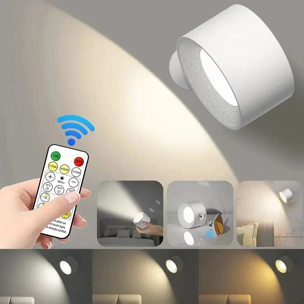 Luvikno | LuminEase Magnetisk LED Vegglampe