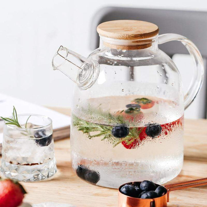 Gjennomsiktig borosilikatglass tekanne Luvikno