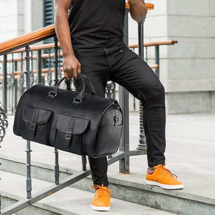 Reise Duffel Bag Lær Håndbagasje Luvikno