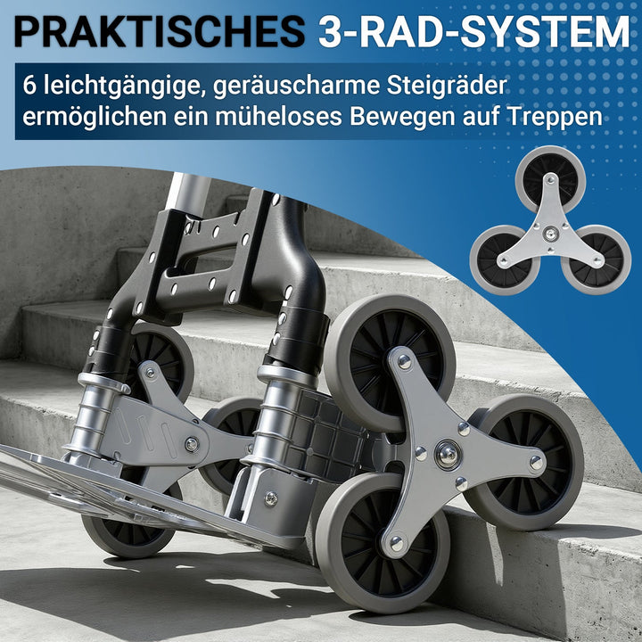 Trappetransportvogn Sammenleggbar Trappetruck opptil 75kg | Luvikno