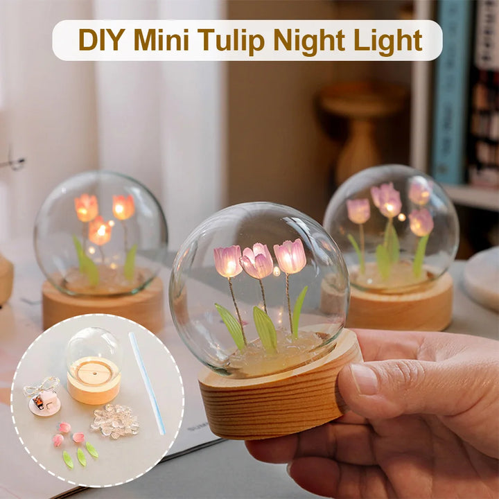 Luvikno | TulipGlow Elegant Floral Table Lamp – Raffinert Belysning