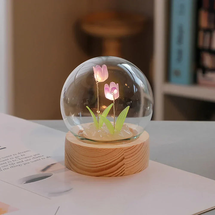Luvikno | TulipGlow Elegant Floral Table Lamp – Raffinert Belysning